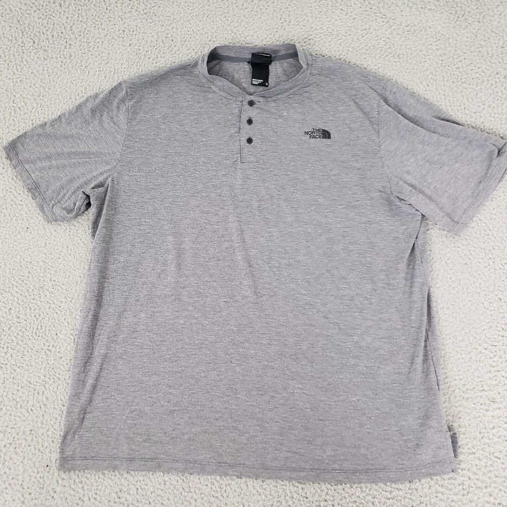 The North Face Shirt Men Extra Large Gray Outdoor XL Polyester Hiking Trek Light
